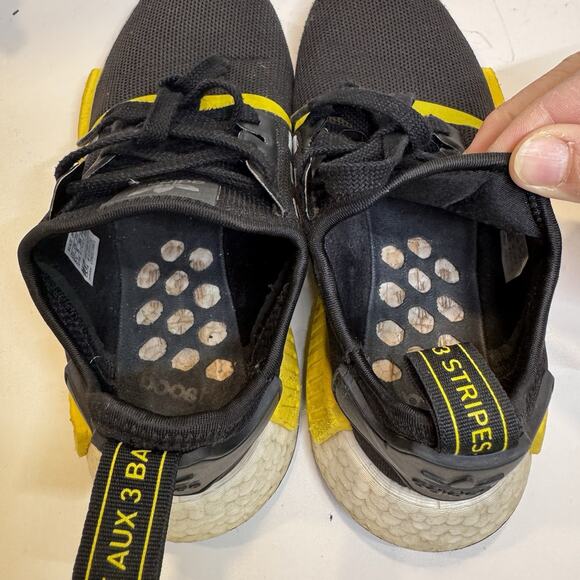 Grade School Youth Sz 5.5 Adidas NMD R_1 "Thunder" EG9730 Used Please Read - Picture 10 of 13